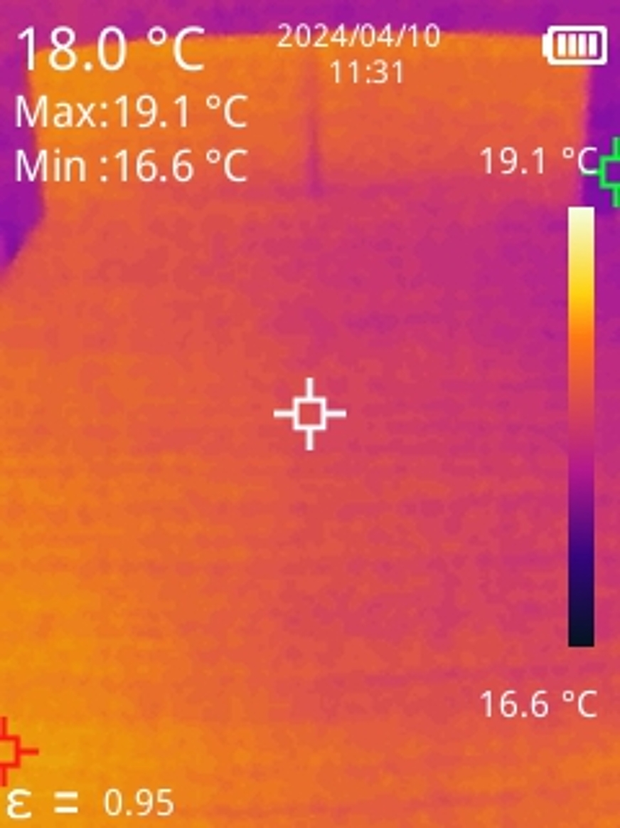 Origin Hybrid Pro temperature map